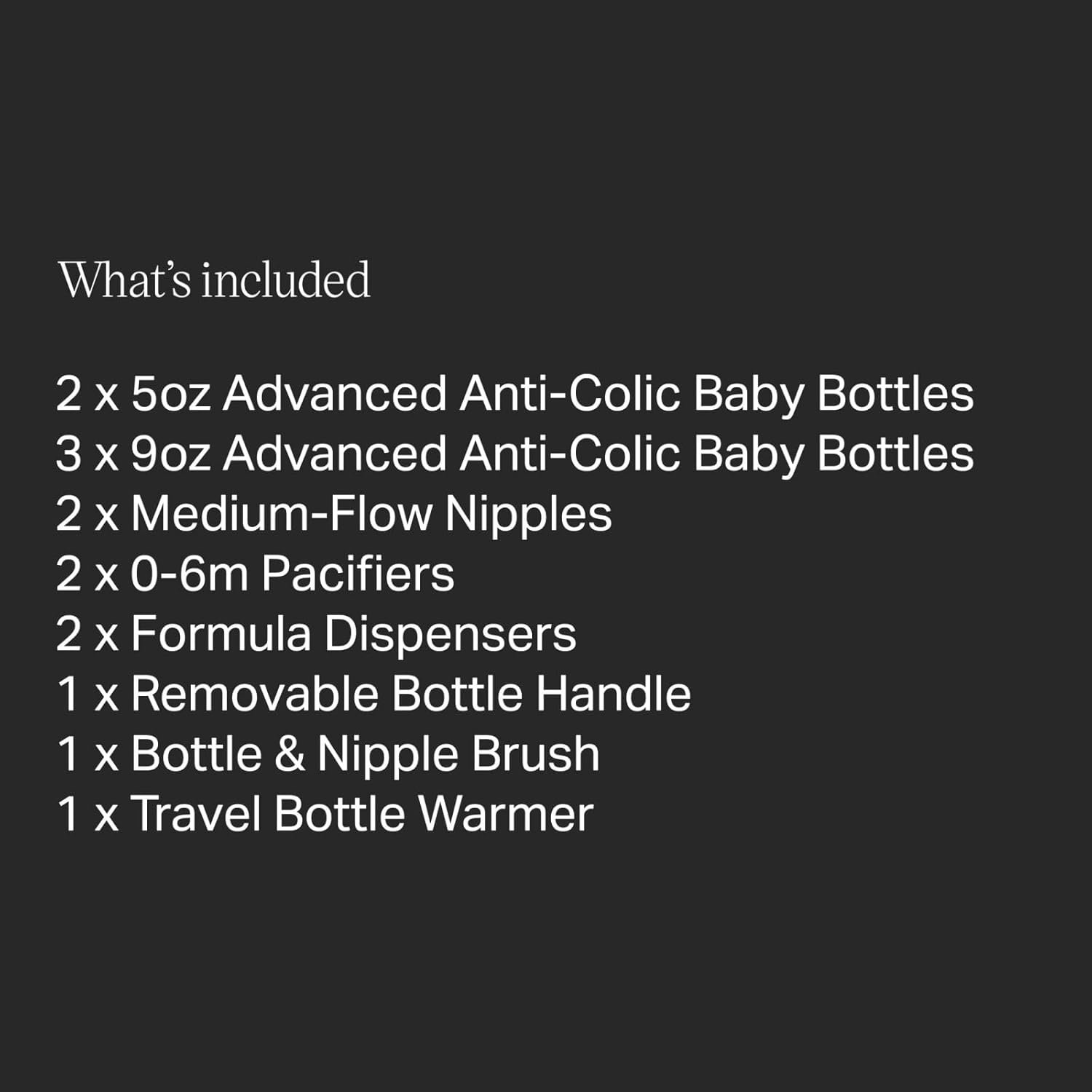 Tommee Tippee Advanced Anti-Colic Ready for Baby BPA Free 14 Piece Set, 5oz & 9oz Bottles, Slow & Medium Flow Nipples, 0-6 Month Pacifiers, Includes Travel Bottle Warmer & Removable Bottle Handles - Image 8