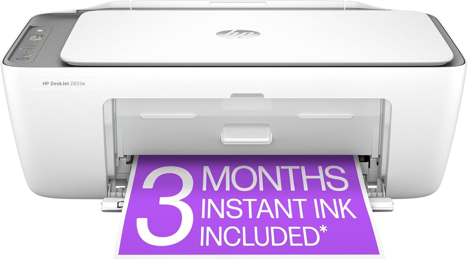 HP DeskJet 2855e Wireless All-in-One Color Inkjet Printer, Scanner, Copier, Best-for-home, 3 months of Instant Ink included (588S5A) - Image 2