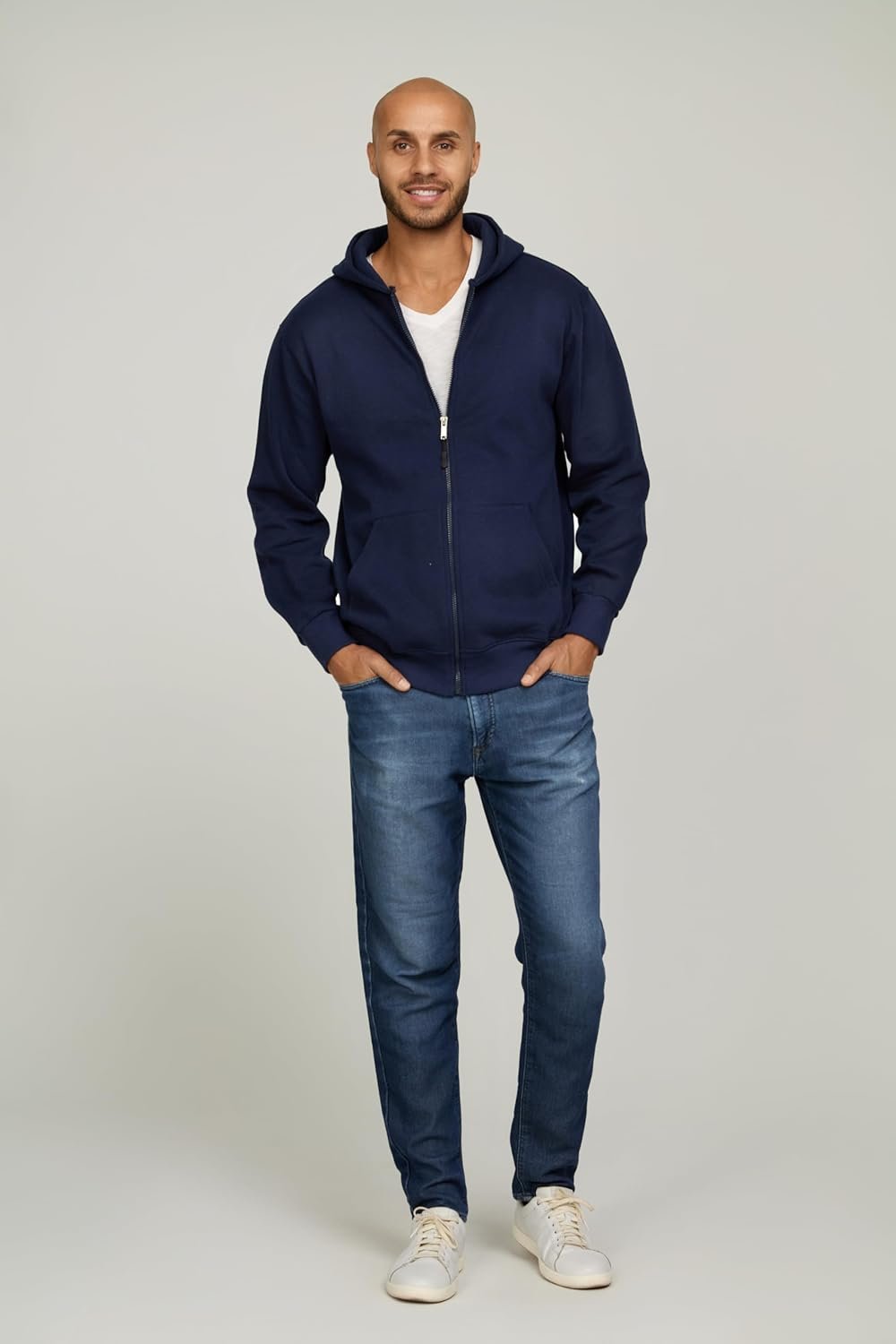 PURE CHAMP 3 Pack Fleece Hoodies for Men Long Sleeve Essentials Hoodie Cotton Active Athletic Workout Sweatshirts for Men - Image 3