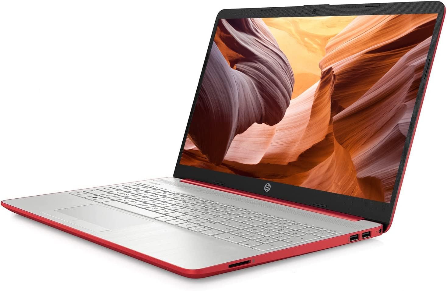 HP 2023 15'' HD IPS Laptop, Windows 11, Intel Pentium 4-Core Processor Up to 2.70GHz, 8GB RAM, 128GB SSD, HDMI, Super-Fast 6th Gen WiFi, Dale Red (Renewed) - Image 4