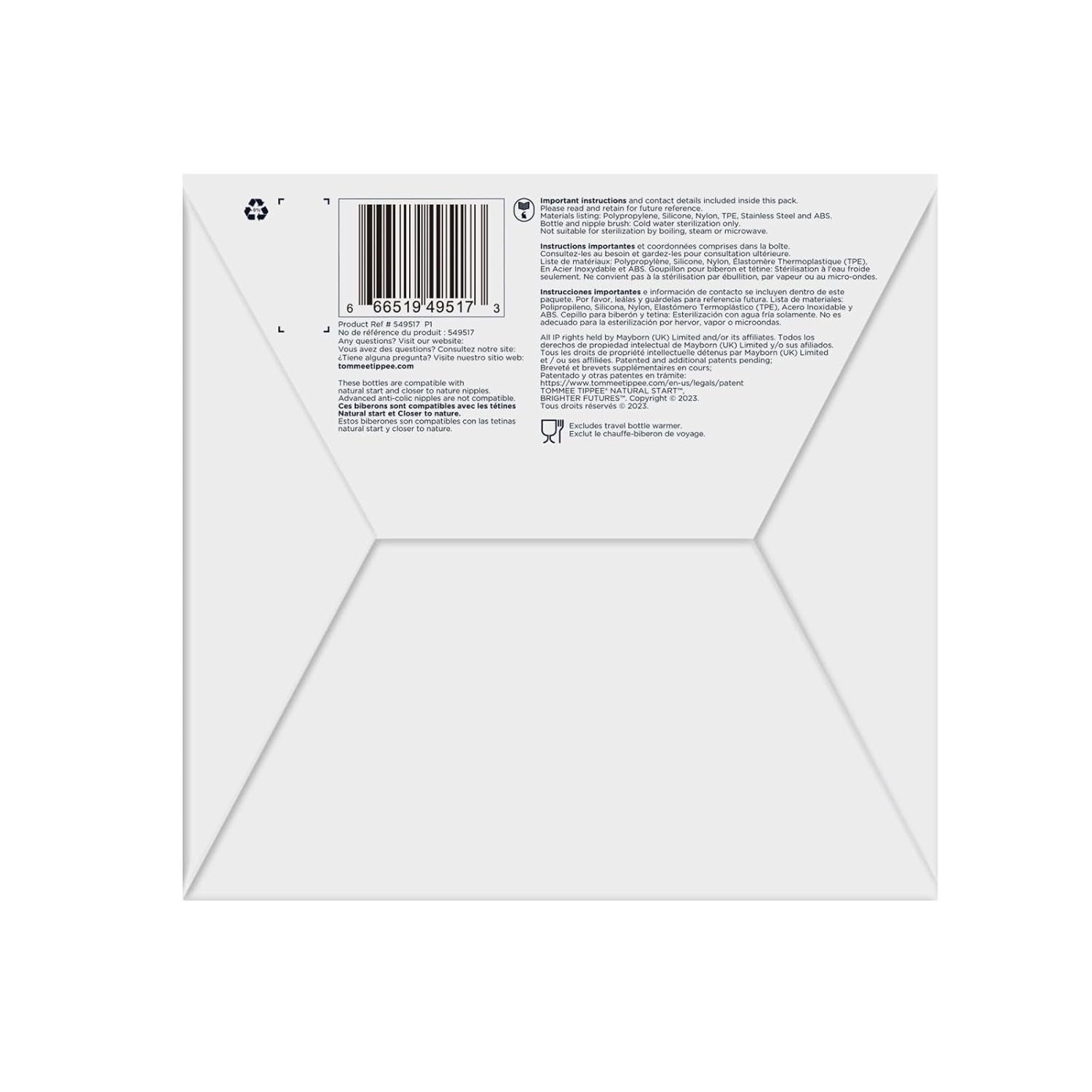 Tommee Tippee Advanced Anti-Colic Ready for Baby BPA Free 14 Piece Set, 5oz & 9oz Bottles, Slow & Medium Flow Nipples, 0-6 Month Pacifiers, Includes Travel Bottle Warmer & Removable Bottle Handles - Image 10