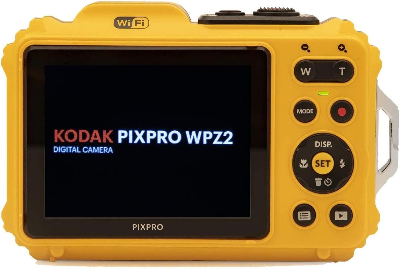 KODAK PIXPRO WPZ2 Rugged Waterproof Shockproof Dustproof WiFi Digital Camera 16MP 4X Optical Zoom 1080P Full HD Video Vlogging Camera 2.7" LCD (Yellow) - Image 5