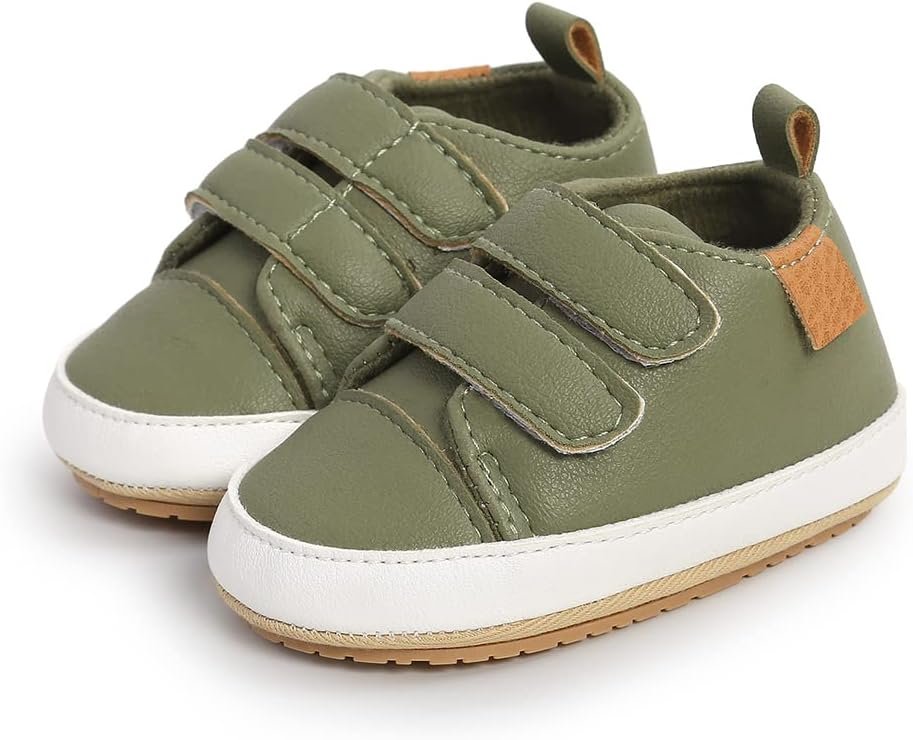 SOFMUO Baby Boys Girls High Top Ankle PU Leather Sneakers Soft Rubber Sole Infant Moccasins Newborn Oxford Loafers Anti-Slip Toddler Wedding Uniform Dress Shoes - Image 7