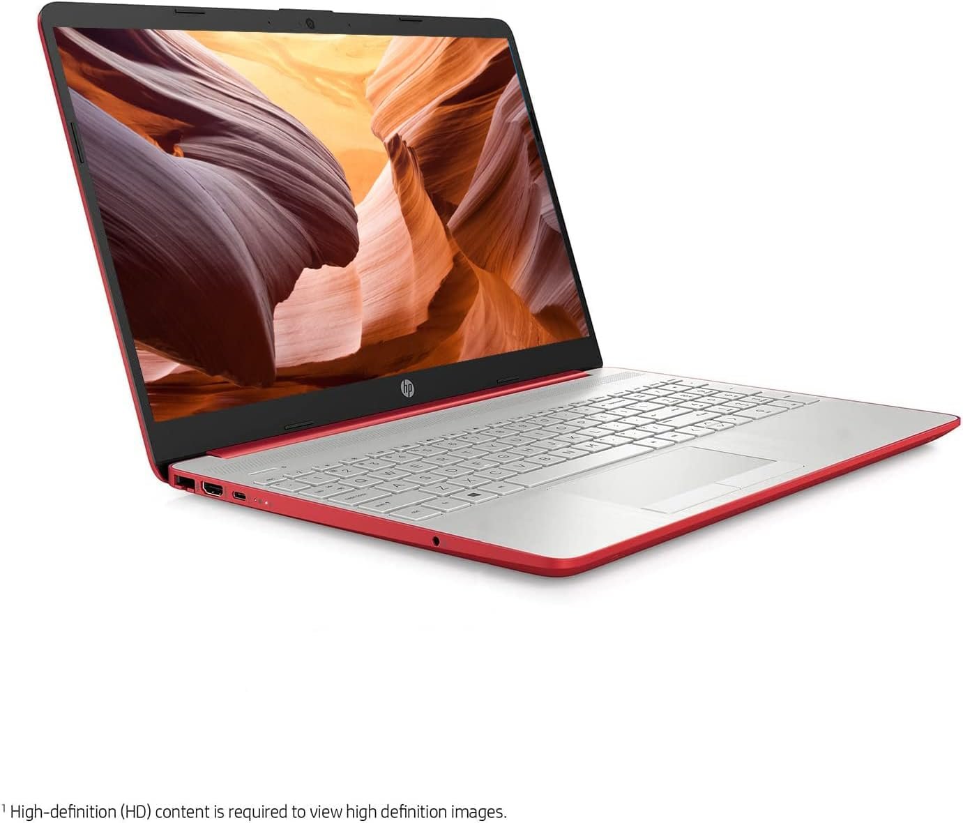 HP 2023 15'' HD IPS Laptop, Windows 11, Intel Pentium 4-Core Processor Up to 2.70GHz, 8GB RAM, 128GB SSD, HDMI, Super-Fast 6th Gen WiFi, Dale Red (Renewed) - Image 3
