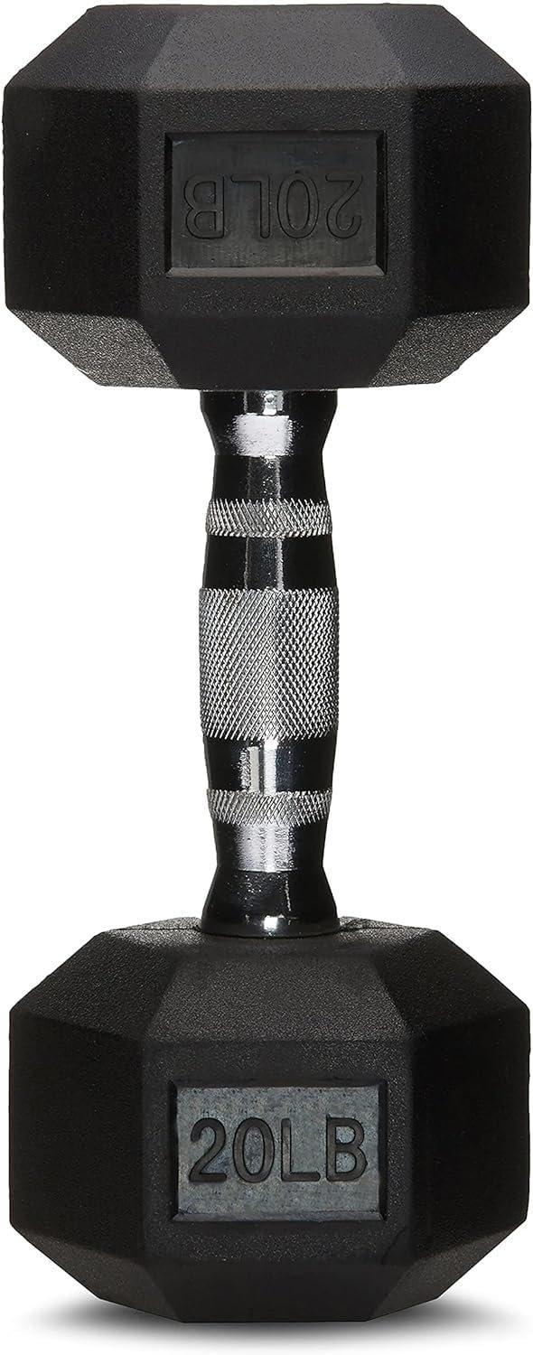 Amazon Basics Rubber Hex Dumbbell Hand Weight - Image 6