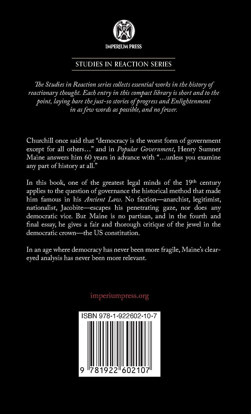 Popular Government - Imperium Press (Studies in Reaction) - Image 3