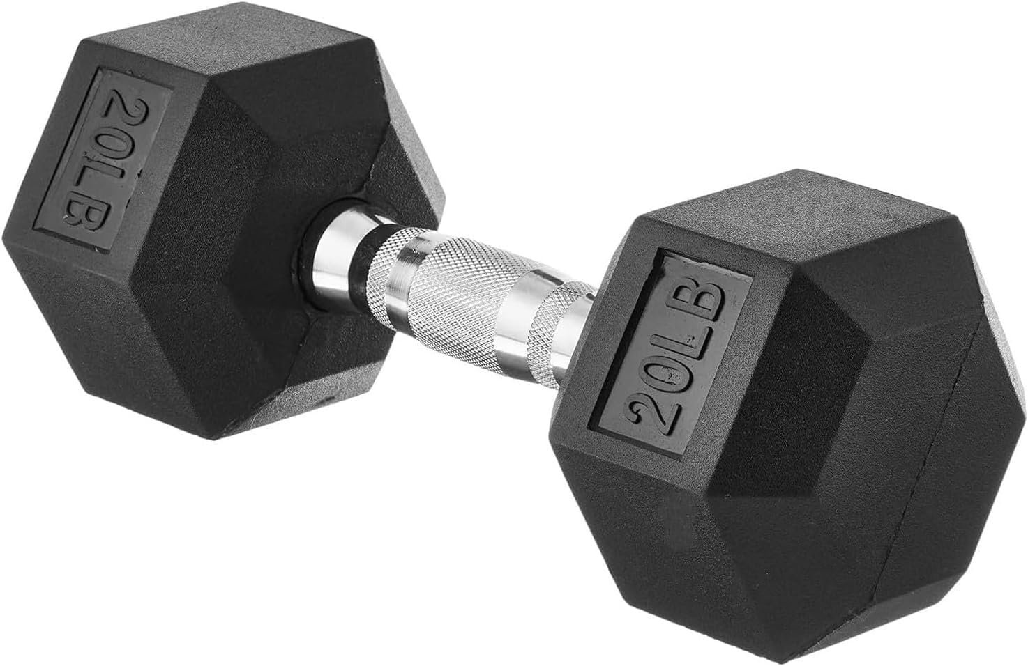 Amazon Basics Rubber Hex Dumbbell Hand Weight - Image 2