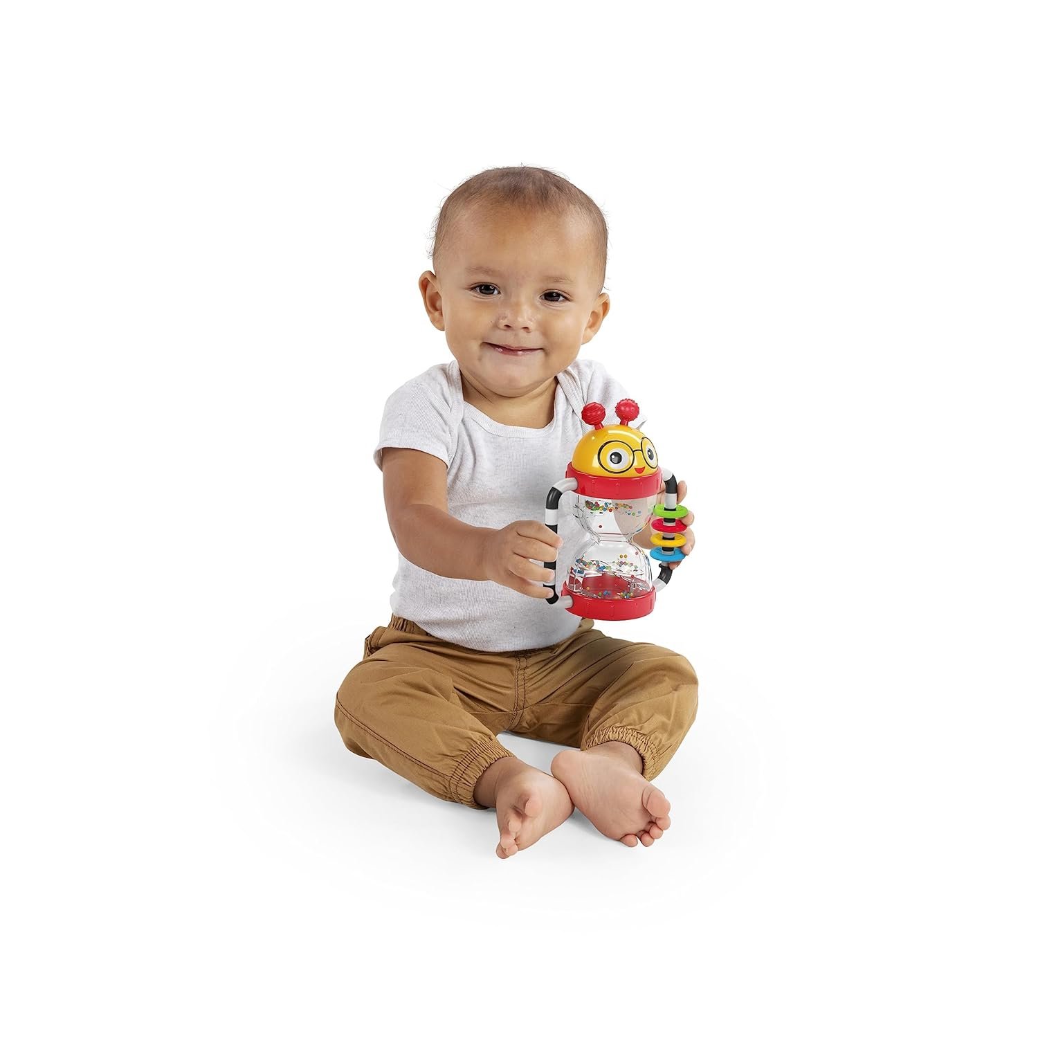 Baby Einstein Cal’s Sensory Shake-up Developmental Activity Rattle Toy, BPA Free, for Infants Ages 3 Months and up - Image 3
