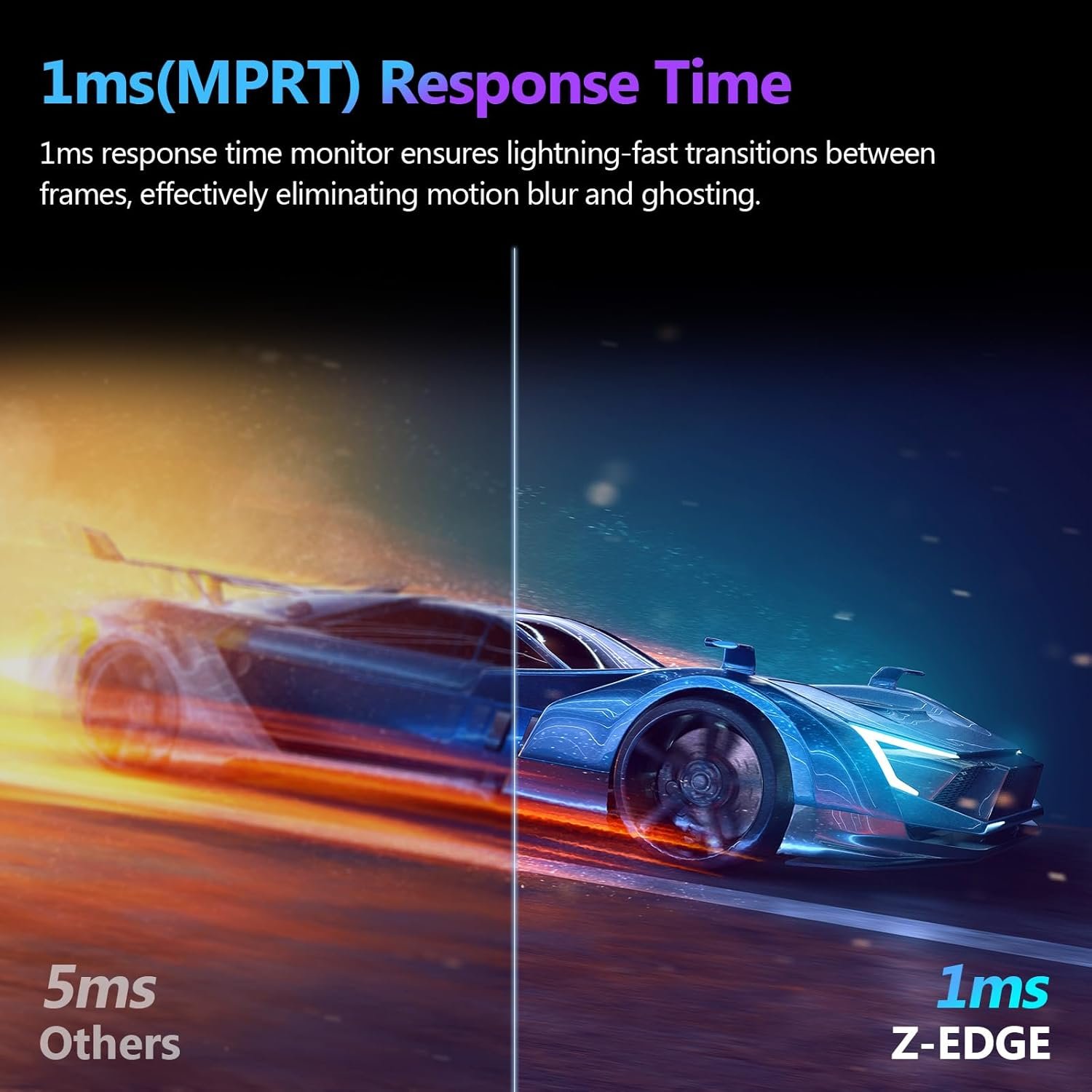 Z-Edge 27 Inch Curved Gaming Monitor 300Hz, 1ms 16:9 FHD 1080P Frameless, UG27S Freesync Eye Care, 2Display Port, 2HDMI - Image 4