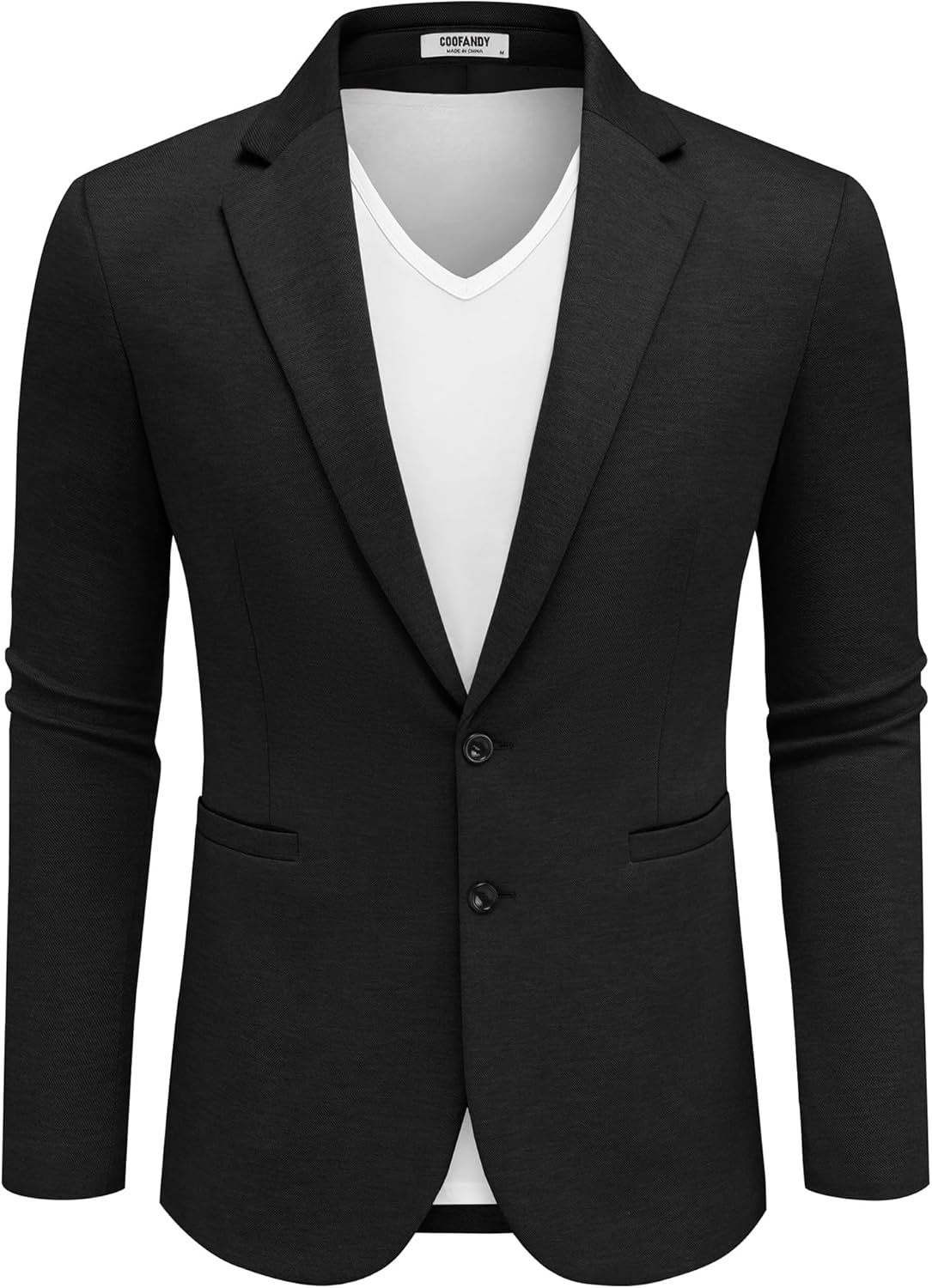 COOFANDY Men's Casual Knit Blazer Two Button Lightweight Sport Coats Suit Jacket - Image 7