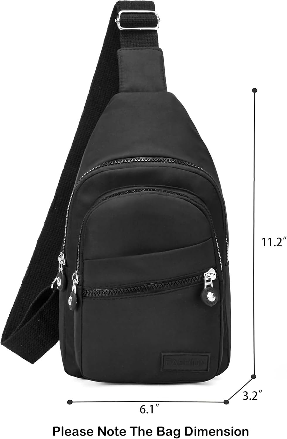 Small Sling Backpack Crossbody Sling Bag, Chest Bag Daypack Fanny Pack Cross Body Bag for Outdoors Hiking Traveling - Image 3