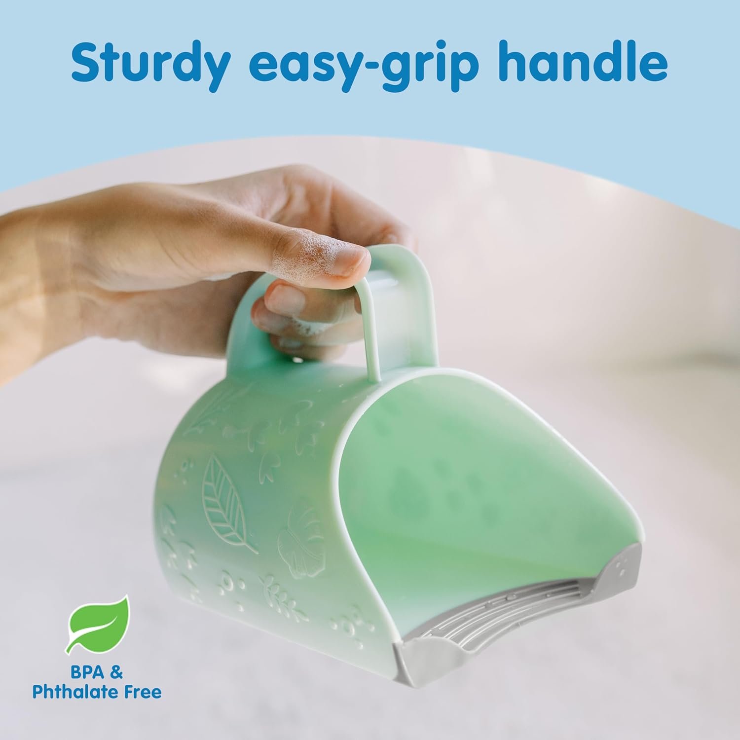 Dr. Brown's CleanUp Dino-Pour Baby Bath Rinse Cup, Tear-Free Rinsing for Babies and Toddlers, BPA Free - Image 7