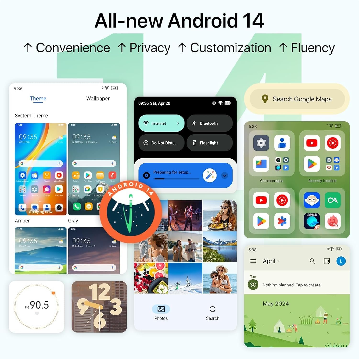 UMIDIGI G9 5G Cell Phone, Android 14 Unlocked Phones, 12(6+6) GB +128GB/1TB TF Expand, 5G Dual SIM, 50MP Camera, 6.75" HD+ 90Hz Display, AI Face & Fingerprint Unlock, 5000mAh Android Phone Black - Image 4
