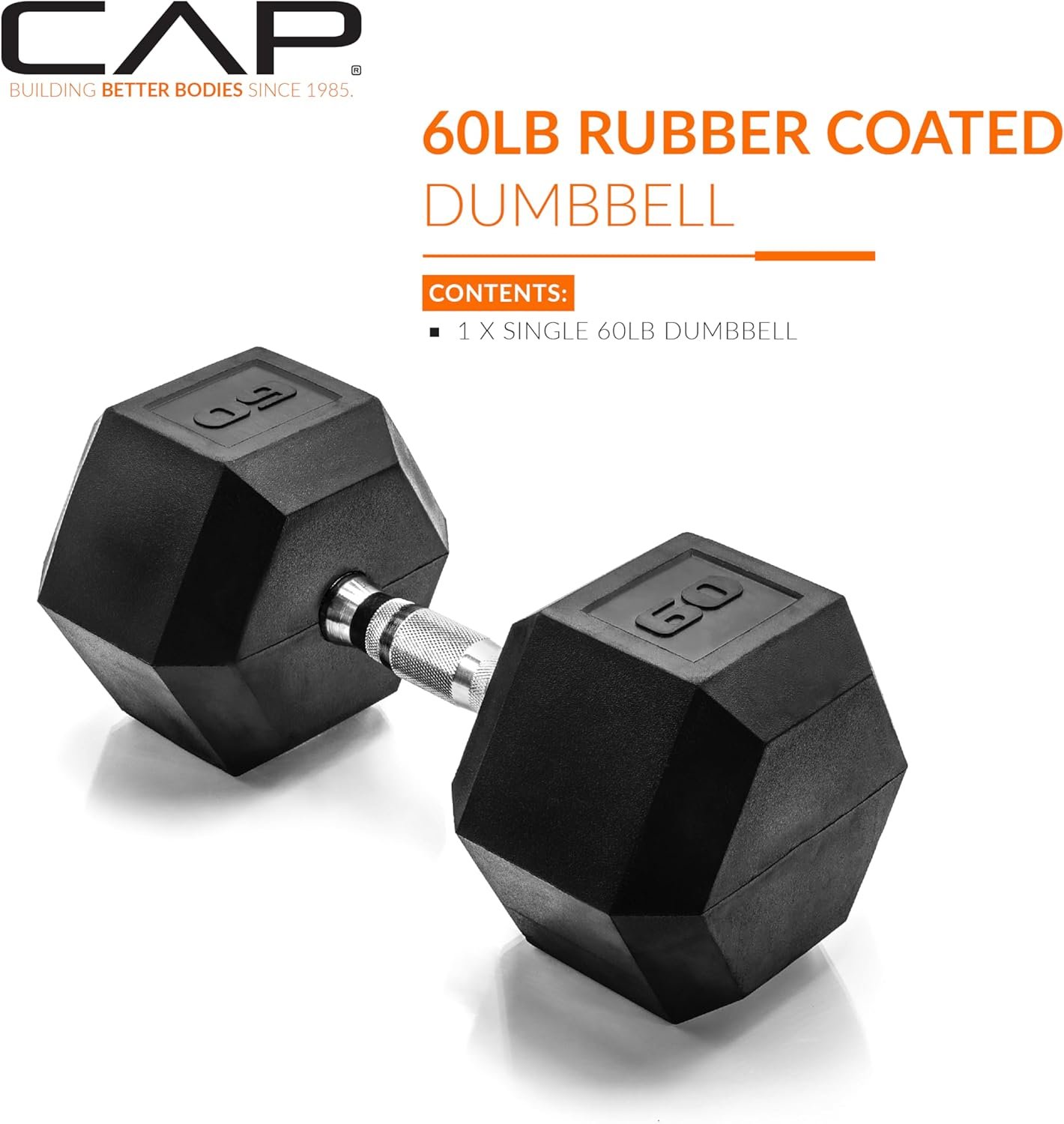 CAP Barbell Coated Hex Dumbbell Weight | Multiple Options - Image 3