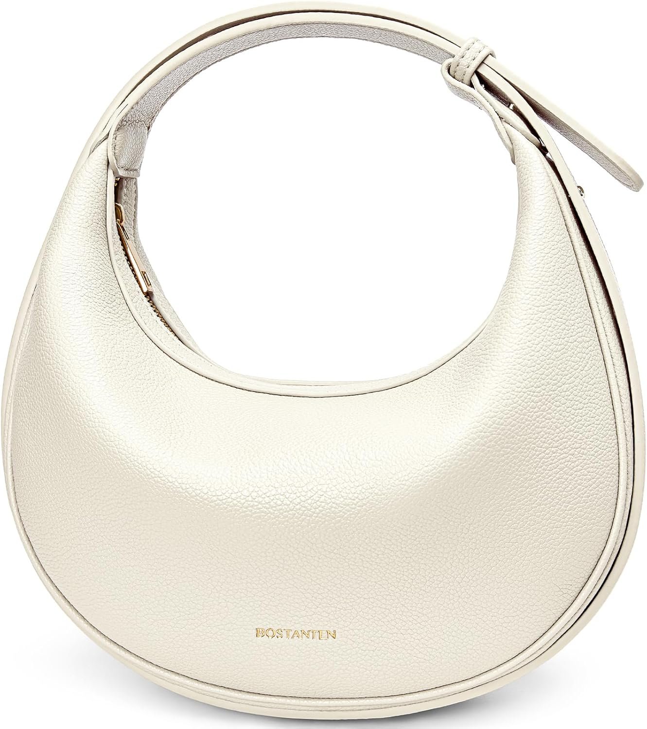 BOSTANTEN Crescent Shoulder Bag for Women Trendy Crossbody Hobo Purse Vegan Leather Clutch Handbag Adjustable Strap - Image 2