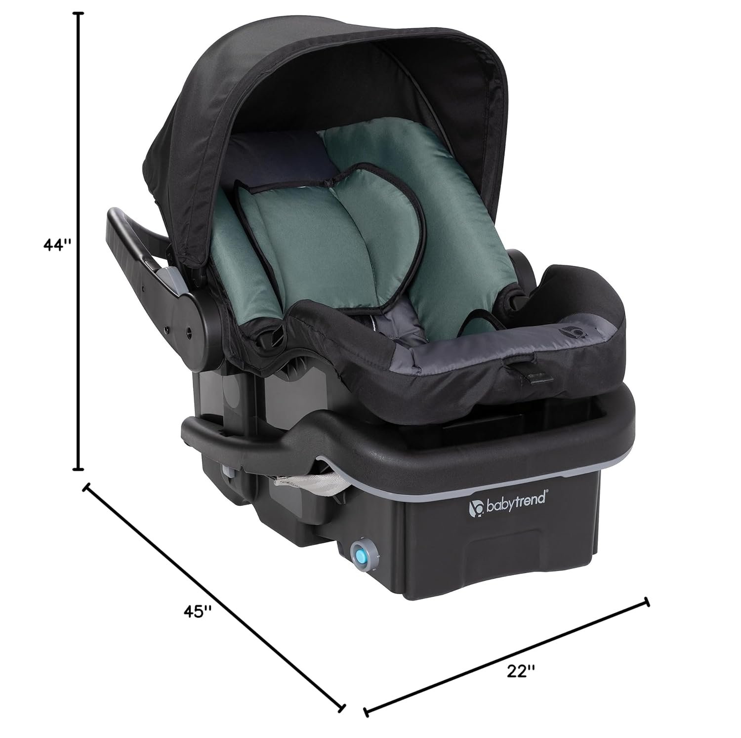 Baby Trend Expedition® DLX Jogger Travel System with EZ-Lift™ PLUS Infant Car Seat, Dash Sage - Image 16