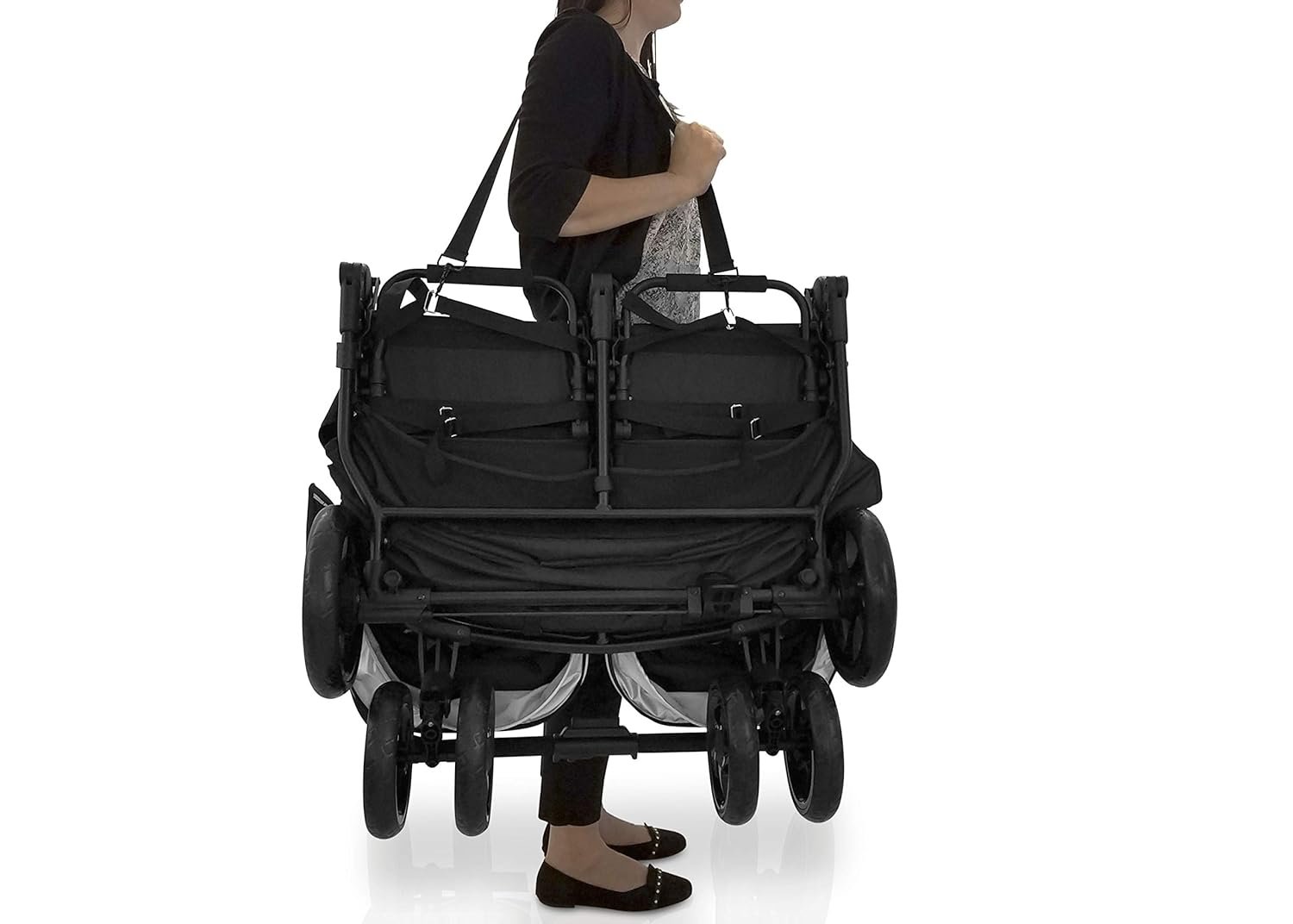 Jeep Destination Ultralight Side x Side Double Stroller, Midnight - Image 9