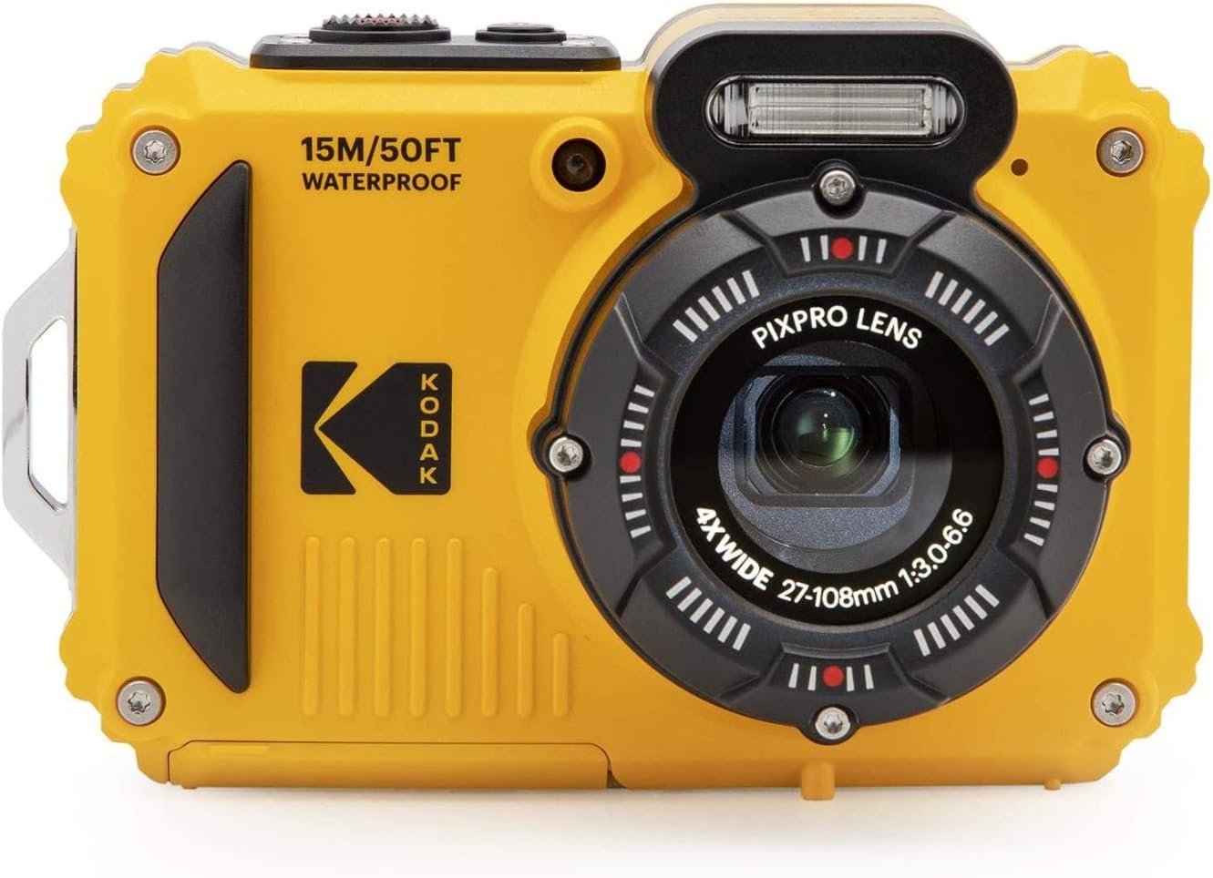 KODAK PIXPRO WPZ2 Rugged Waterproof Shockproof Dustproof WiFi Digital Camera 16MP 4X Optical Zoom 1080P Full HD Video Vlogging Camera 2.7" LCD (Yellow) - Image 2
