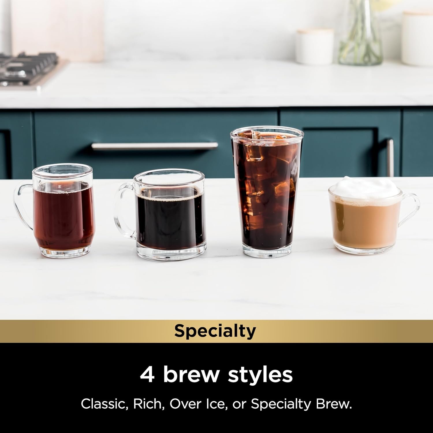 Ninja Pods & Grounds Specialty Single-Serve Coffee Maker, K-Cup Pod Compatible, Built-In Milk Frother, 6-oz. Cup to 24-oz. Travel Mug Sizes, Iced Coffee Maker, 1550 watts, Sage Green, PB051SG - Image 6