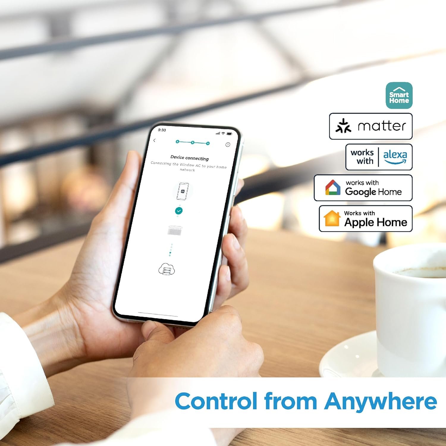 Midea 12,000 BTU U Shaped Smart Inverter Window Air Conditioner, Cools up to 550 Sq. Ft.,Ultra Quiet with Open Window Flexibility, Works with Alexa/Google Assistant, 35% Energy Savings, Remote Control - Image 5