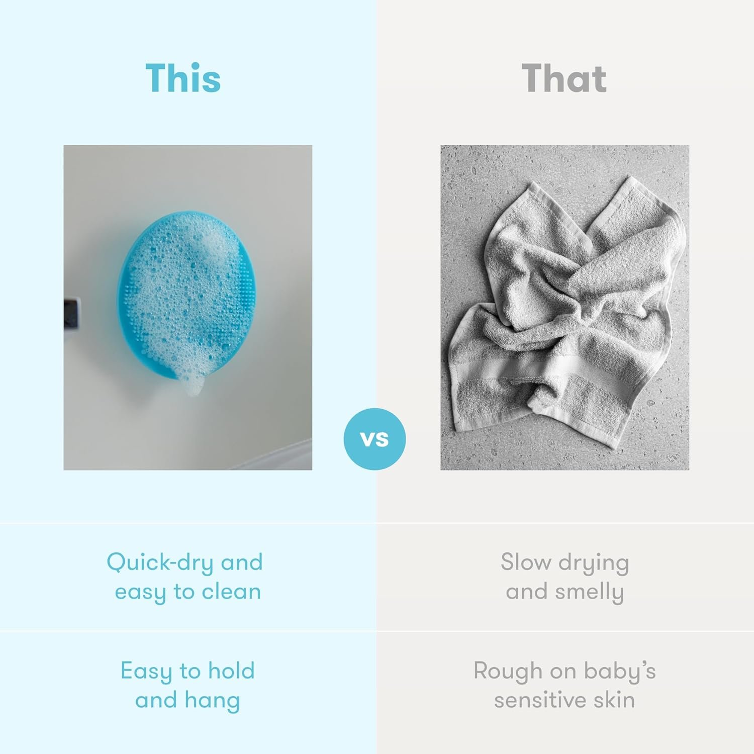 Frida Baby DermaFrida The SkinSoother Baby Bath Brush, Cradle Cap Brush for Babies, Baby Essential for Dry Skin, Cradle Cap Treatment and Eczema, 2 Pack - Image 6