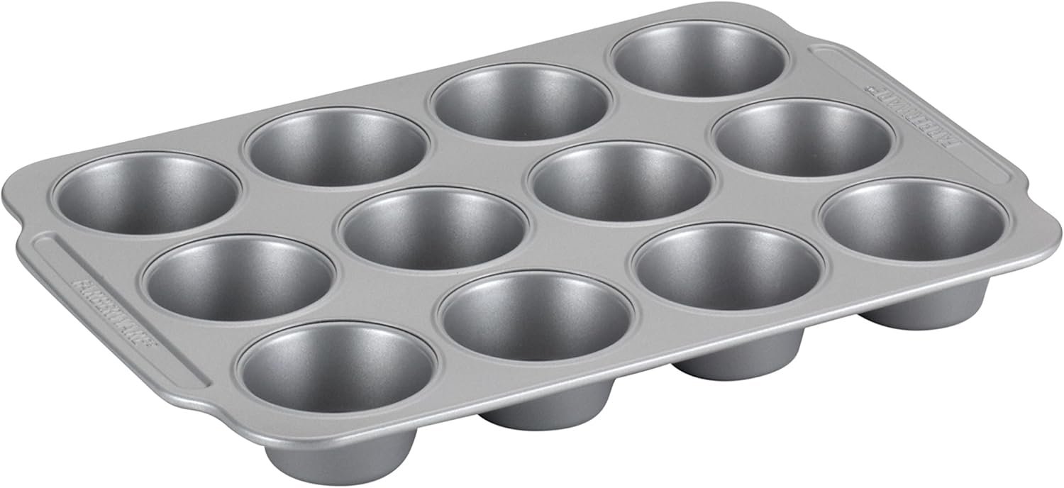 Farberware Nonstick Steel Bakeware Set with Cooling Rack, Baking Pan and Cookie Sheet Set with Nonstick Bread Pan and Cooling Grid, 10-Piece Set, Gray - Image 14