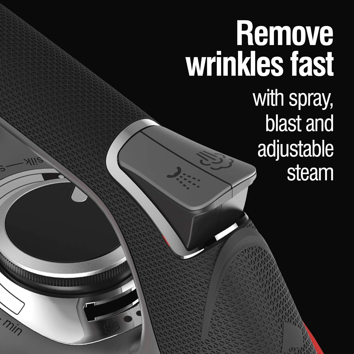 CHI Steam Iron for Clothes with 300+ Holes for Powerful Steaming, Temperature Guide Dial, 1700 Watts, XL 10’ Cord, 3-Way Auto Shutoff, Titanium Infused Ceramic Soleplate, Silver (13101) - Image 6