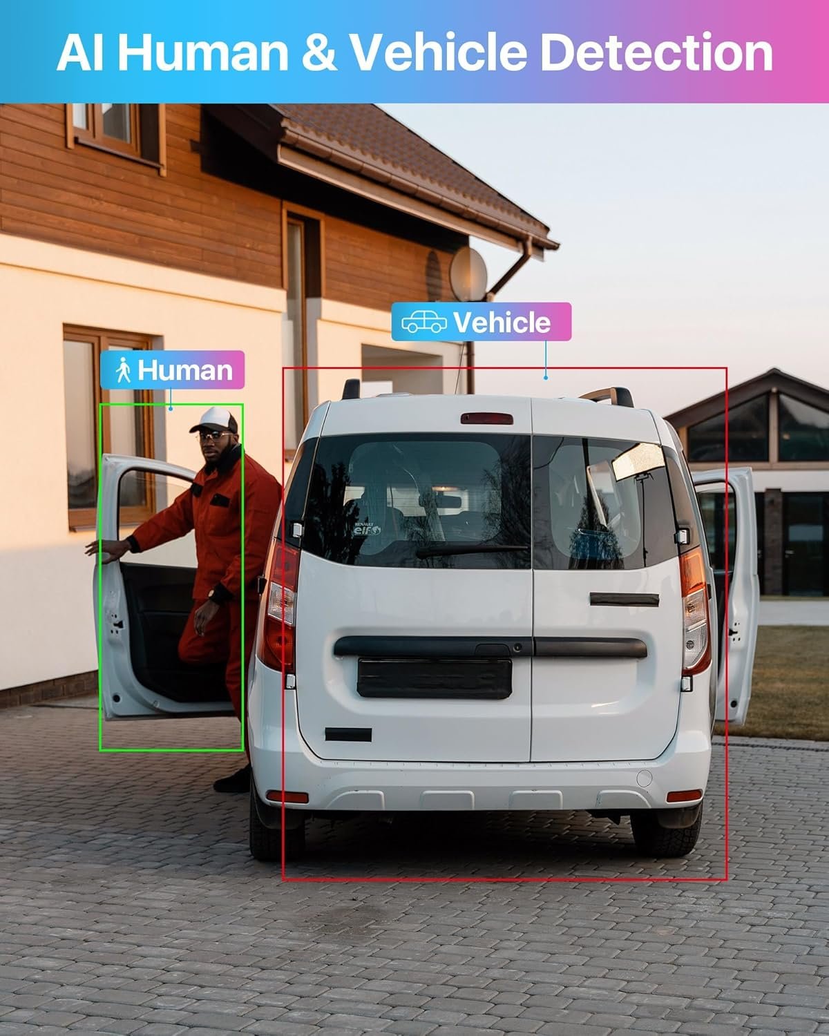 ZOSI 3K Lite 8CH H.265+ Home Security Camera System with AI Human/Vehicle Detection,Night Vision,5MP Lite 8 Channel CCTV DVR,4pcs 1080P 1920TVL 2MP Outdoor Indoor Surveillance Dome Cameras (No HDD) - Image 3