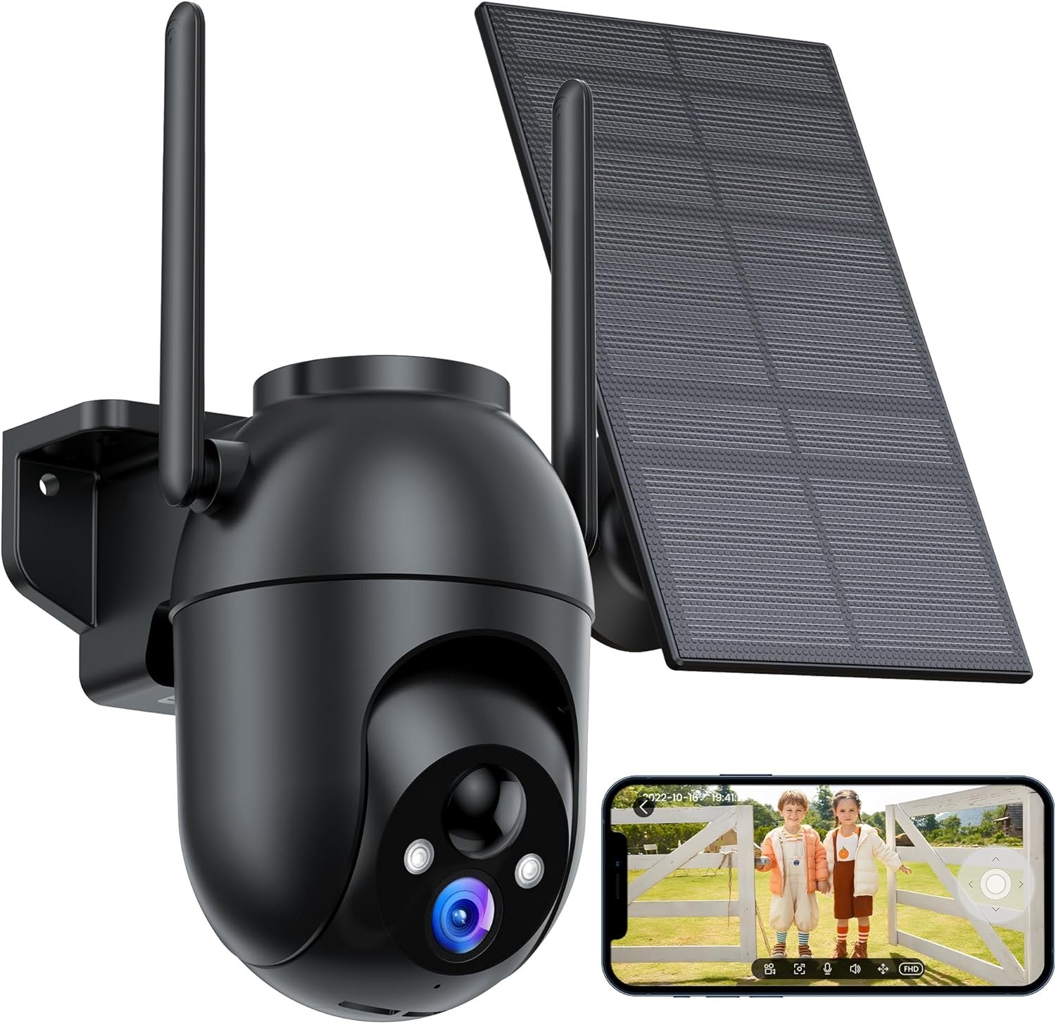 Security Cameras Wireless Outdoor Solar: 2K WiFi Camera for Home Security System - Battery Powered Cam IP66 Waterproof Motion Sensor - Camaras de Seguridad para Casa Inalambricas - Image 2
