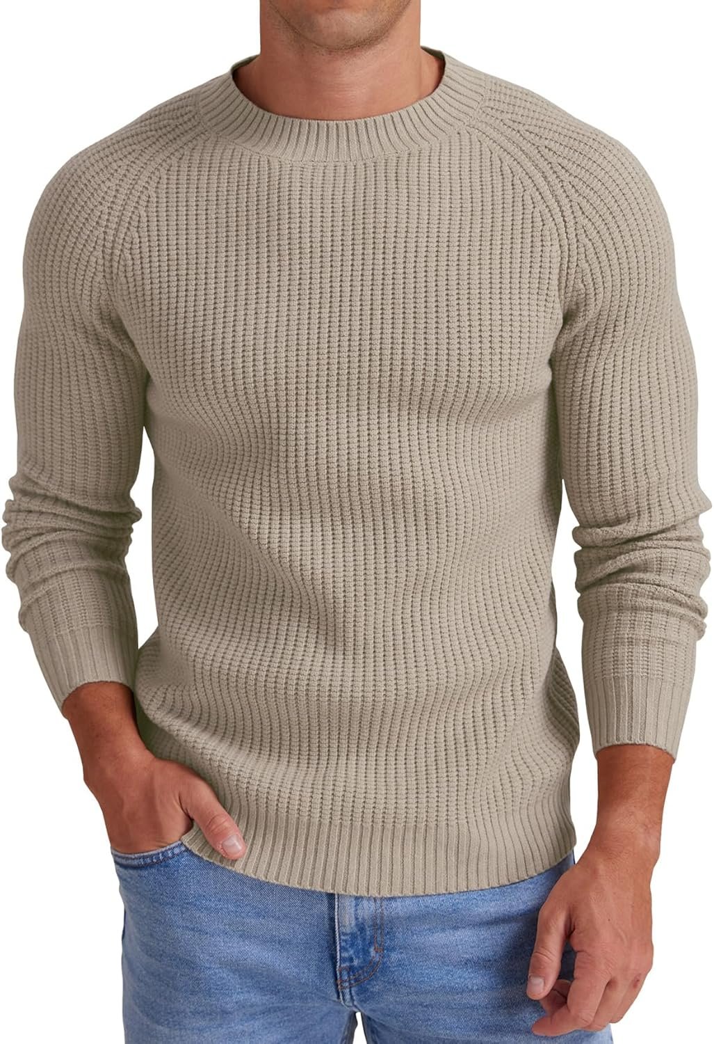 Sailwind Men's Crewneck Casual Sweater Structured Knit Soft Casual Pullover - Image 2