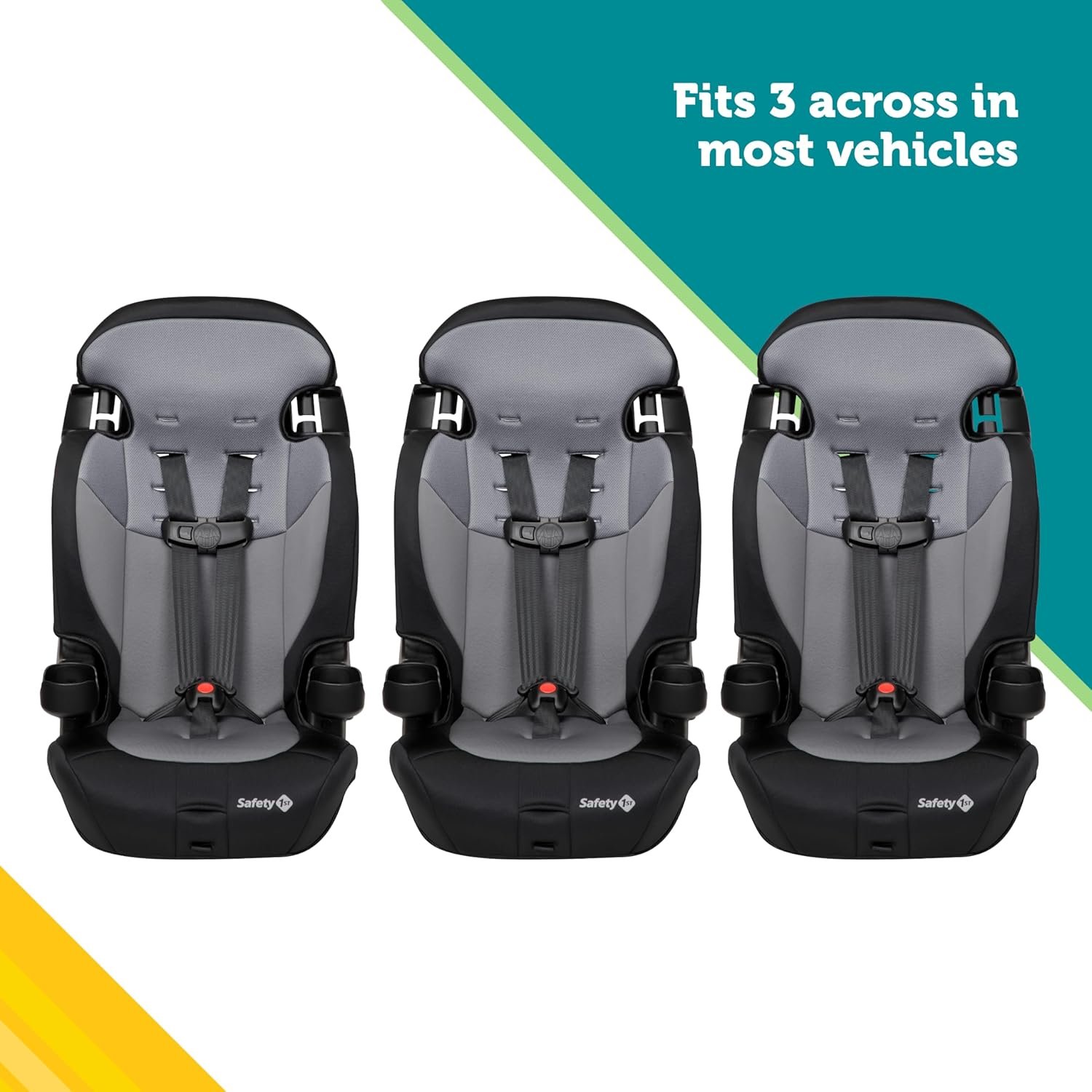 Safety 1st Grand 2-in-1 Booster Car Seat, Forward Facing Car Seat with Harness, High Back Booster Seat for Car, 30-65 Pounds and Belt-Positioning Booster, Car Seats, 40-100 Pounds, Capri Teal - Image 5