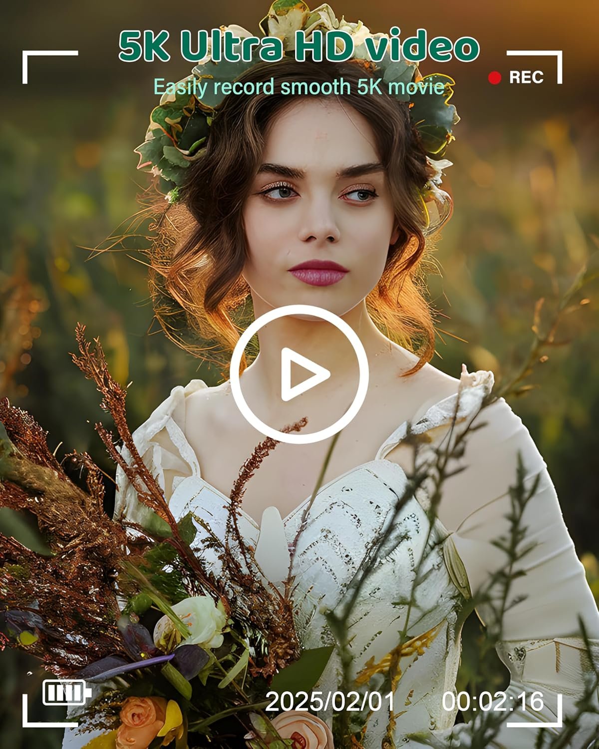 5K Digital Camera for Photography - WiFi 75MP Vlogging Cameras for YouTube - UHD Autofocus Video Camera 3" 180° Flip Screen with 18X Zoom - Compact Vlog Travel Camara with 32GB SD Card, 2 Batteries - Image 4