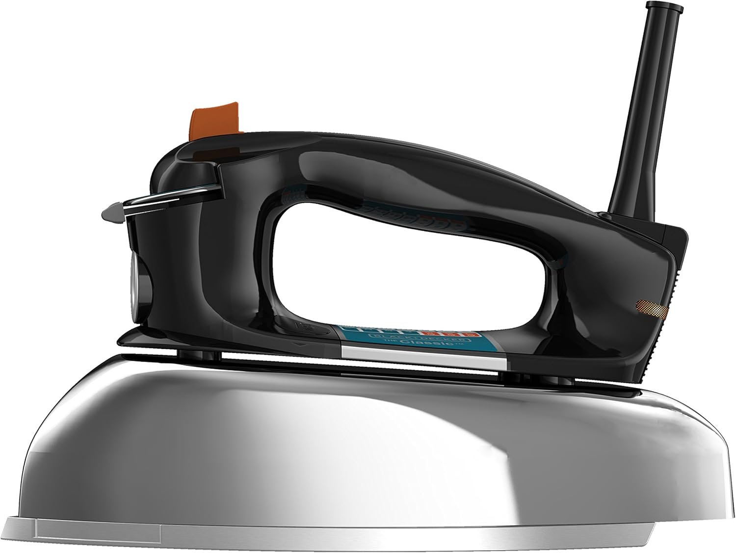 BLACK+DECKER The Classic Iron, F67E-T, Aluminum Soleplate, Steam or Dry Ironing, 7 Temperature Settings, Anti-Drip - Image 9