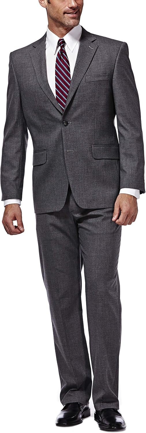 Haggar Men's JMH Premium Stretch Classic Fit Solid Color Suit Separates - Pants and Jackets - Image 2