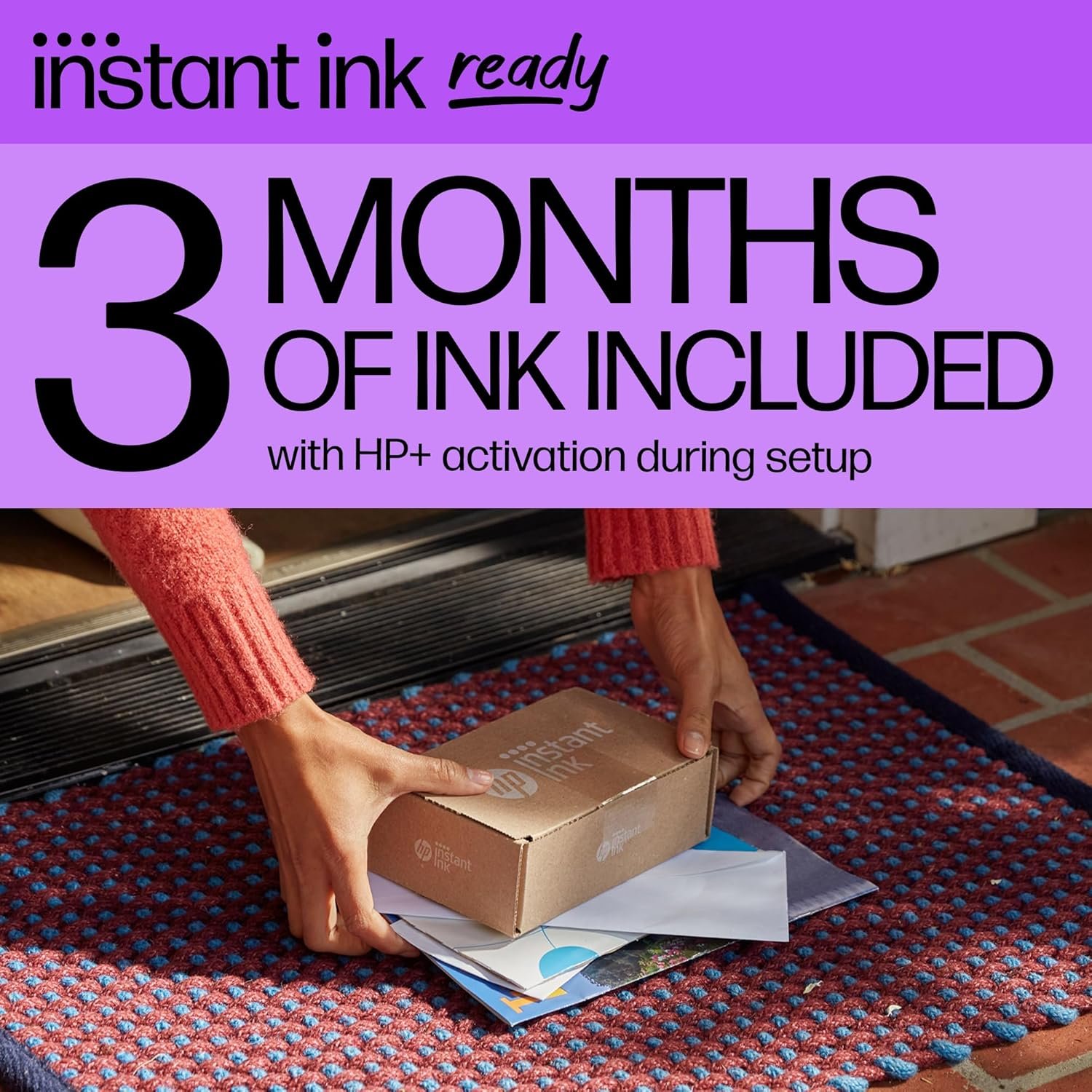 HP DeskJet 2855e Wireless All-in-One Color Inkjet Printer, Scanner, Copier, Best-for-home, 3 months of Instant Ink included (588S5A) - Image 8