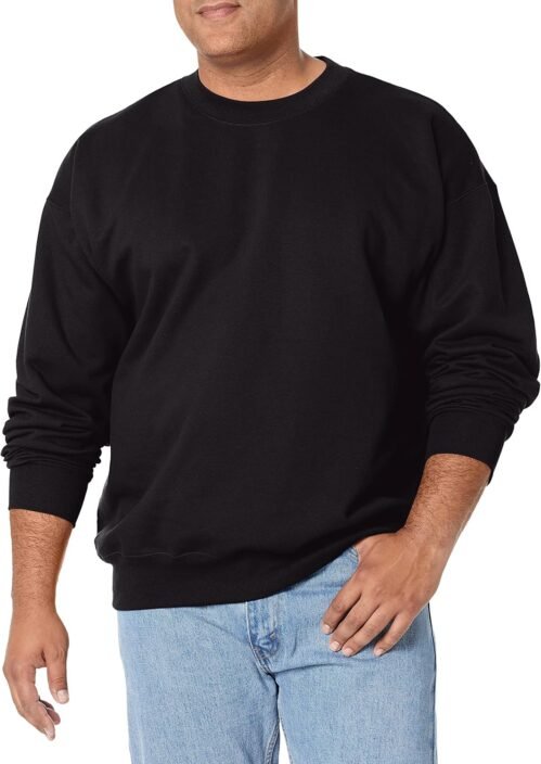 Hanes Men’s Sweatshirt, Heavyweight Fleece Sweatshirt, Crewneck Pullover for Men