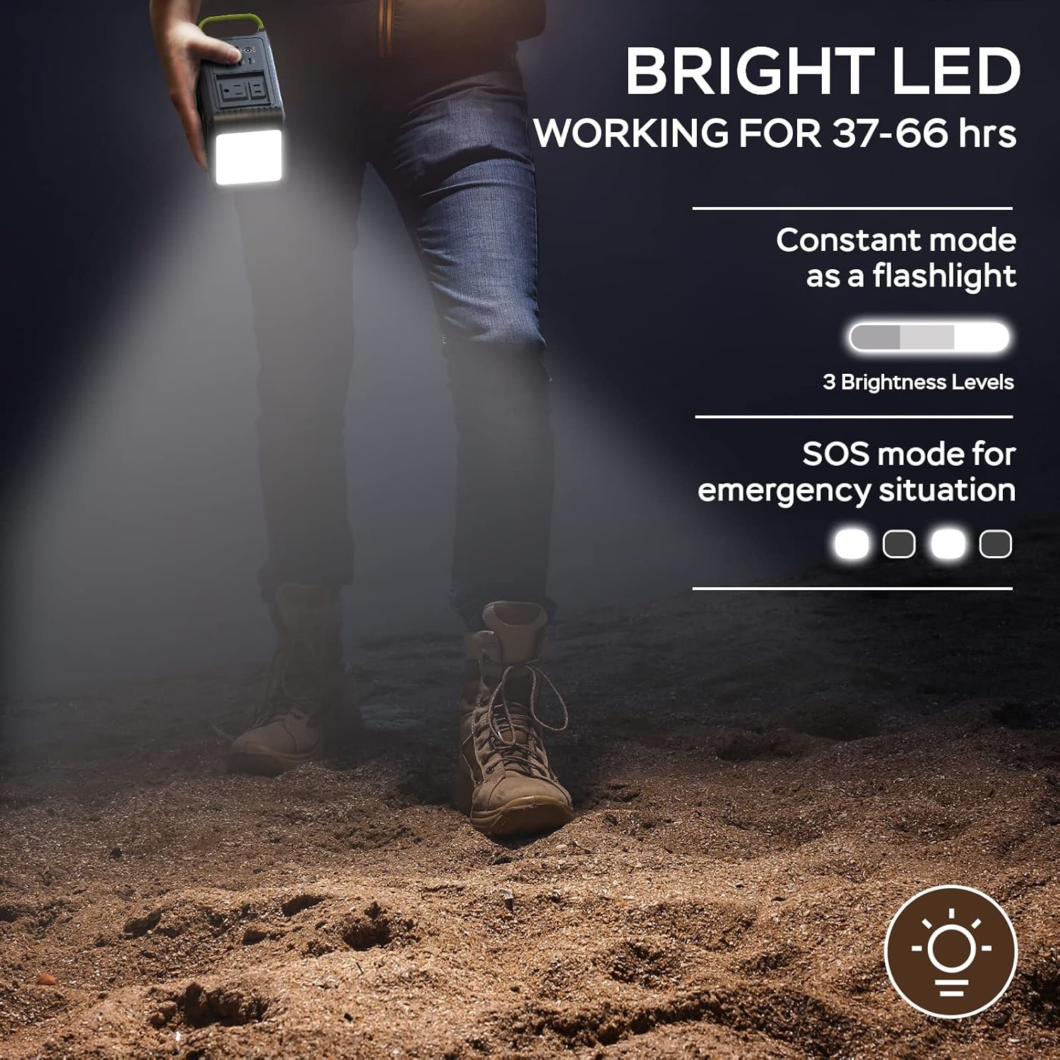 MARBERO Portable Power Station 88Wh Camping Lithium Battery Solar Generator Fast Charging with AC Outlet 120W Peak Power Bank(Solar Panel Optional) for Home Backup Outdoor Emergency RV Van Hunting - Image 8