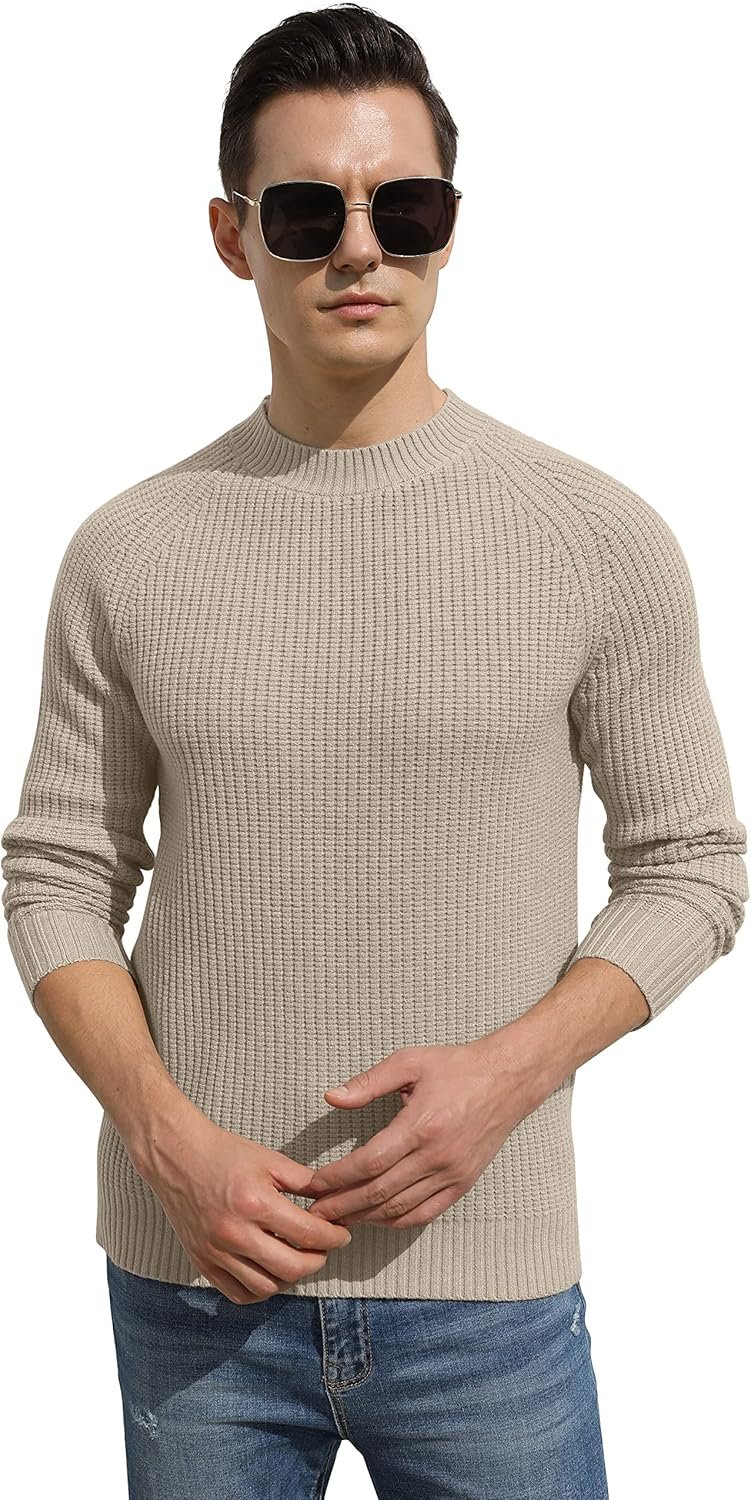 Sailwind Men's Crewneck Casual Sweater Structured Knit Soft Casual Pullover - Image 4