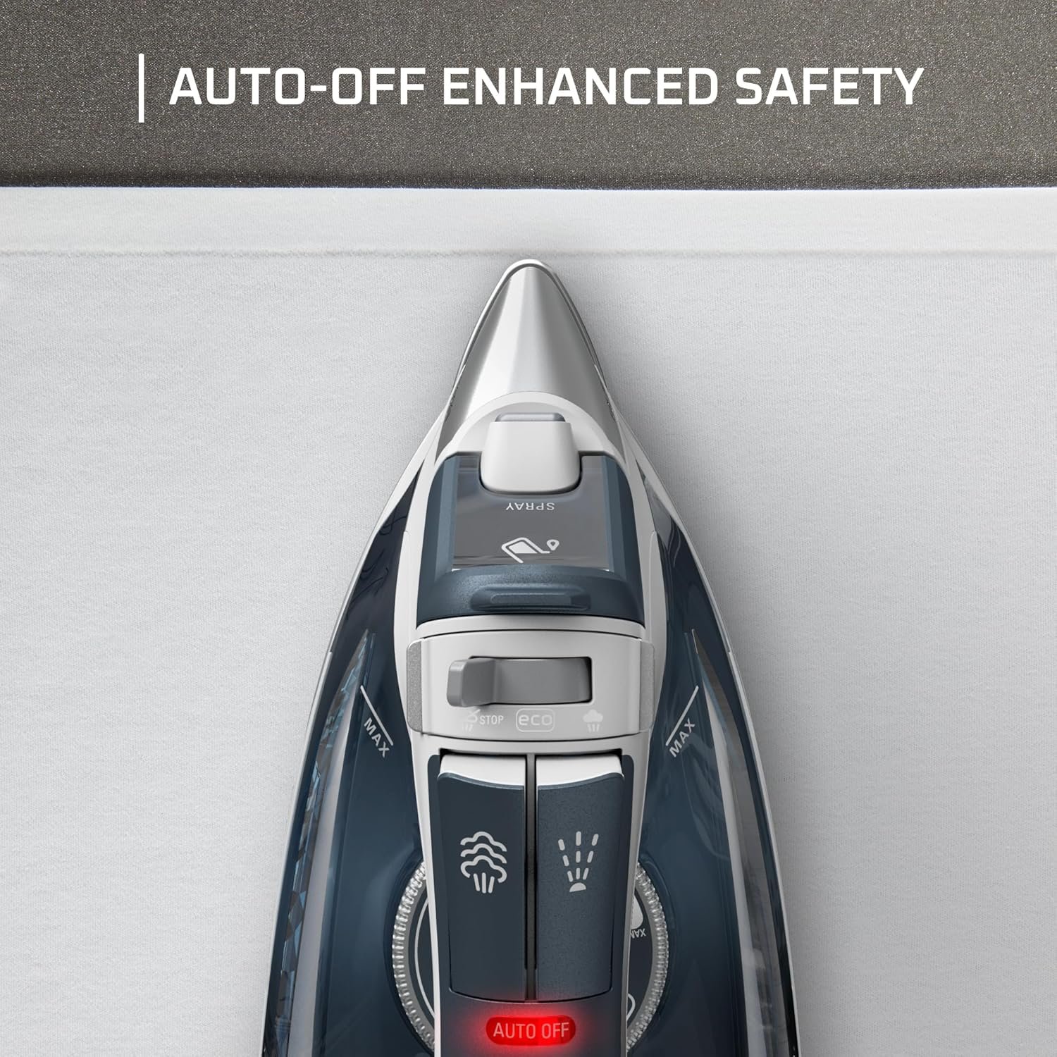 Rowenta Iron Steamer for Clothes, Focus Stainless Steel Soleplate, 400 Microsteam Holes, Powerful Steam Iron, Lightweight, Leakproof, 1725 Watts - Image 8