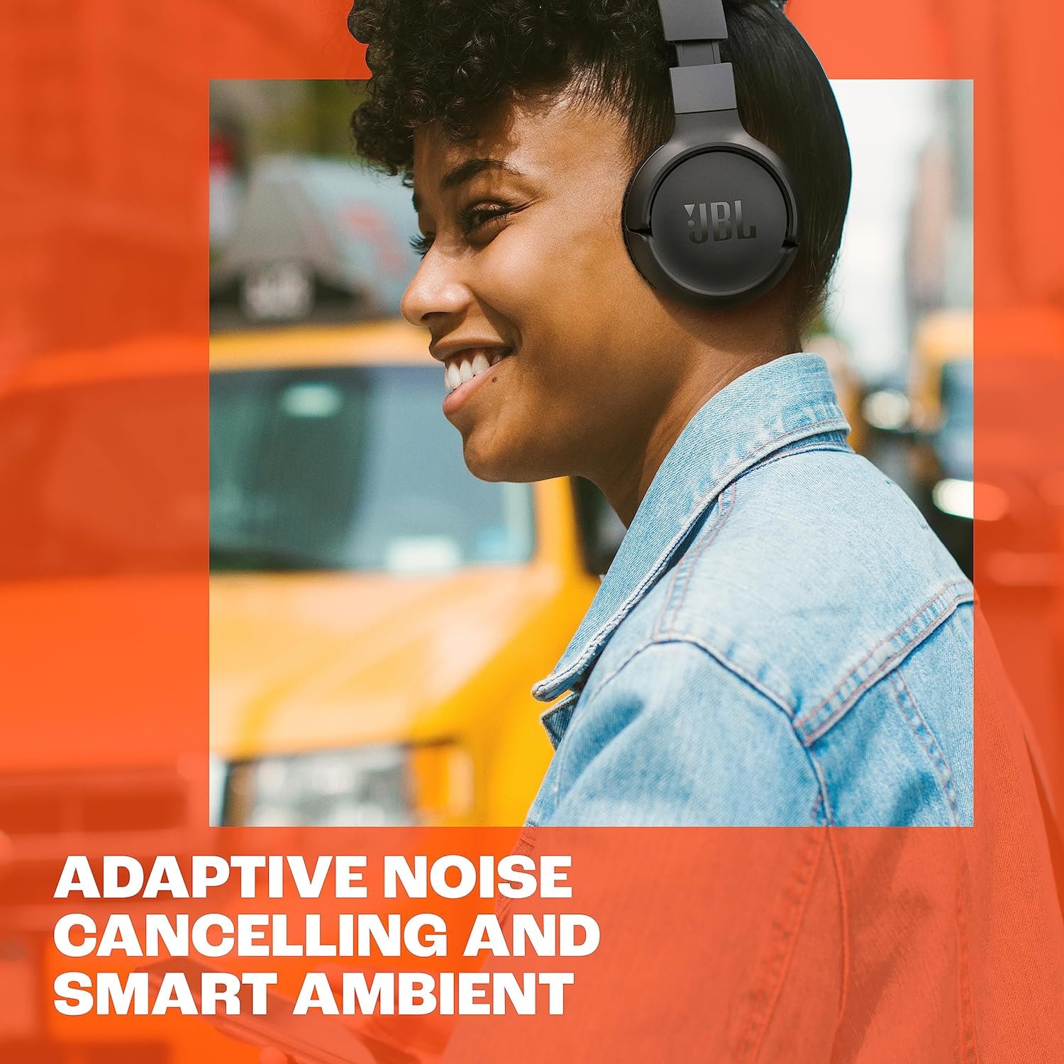 JBL Tune 670NC - Adaptive Noise Cancelling with Smart Ambient Wireless On-Ear Headphones, Up to 70H Battery Life with Speed Charge, Lightweight, Comfortable and Foldable Design (Black) - Image 4