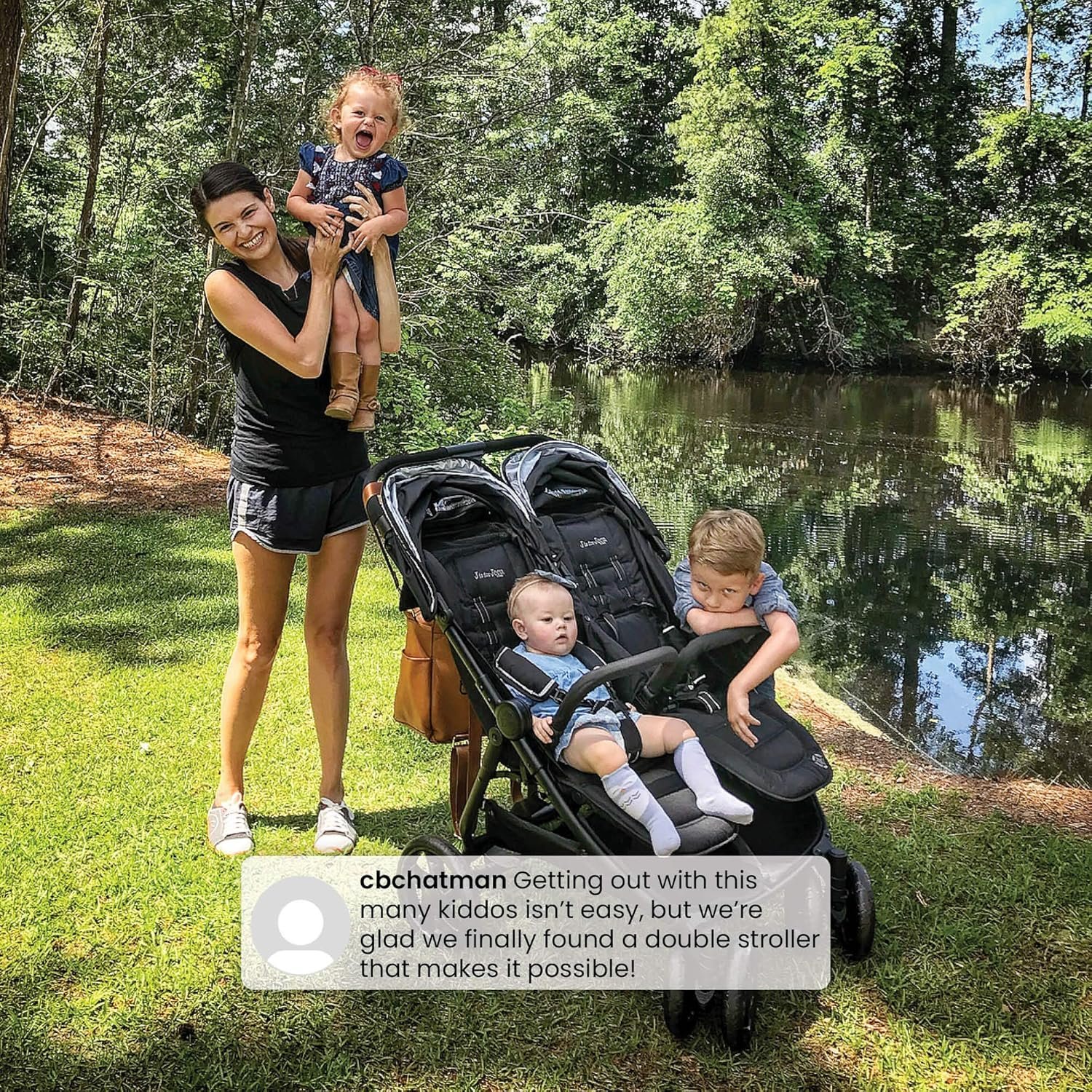 Jeep Destination Ultralight Side x Side Double Stroller, Midnight - Image 8