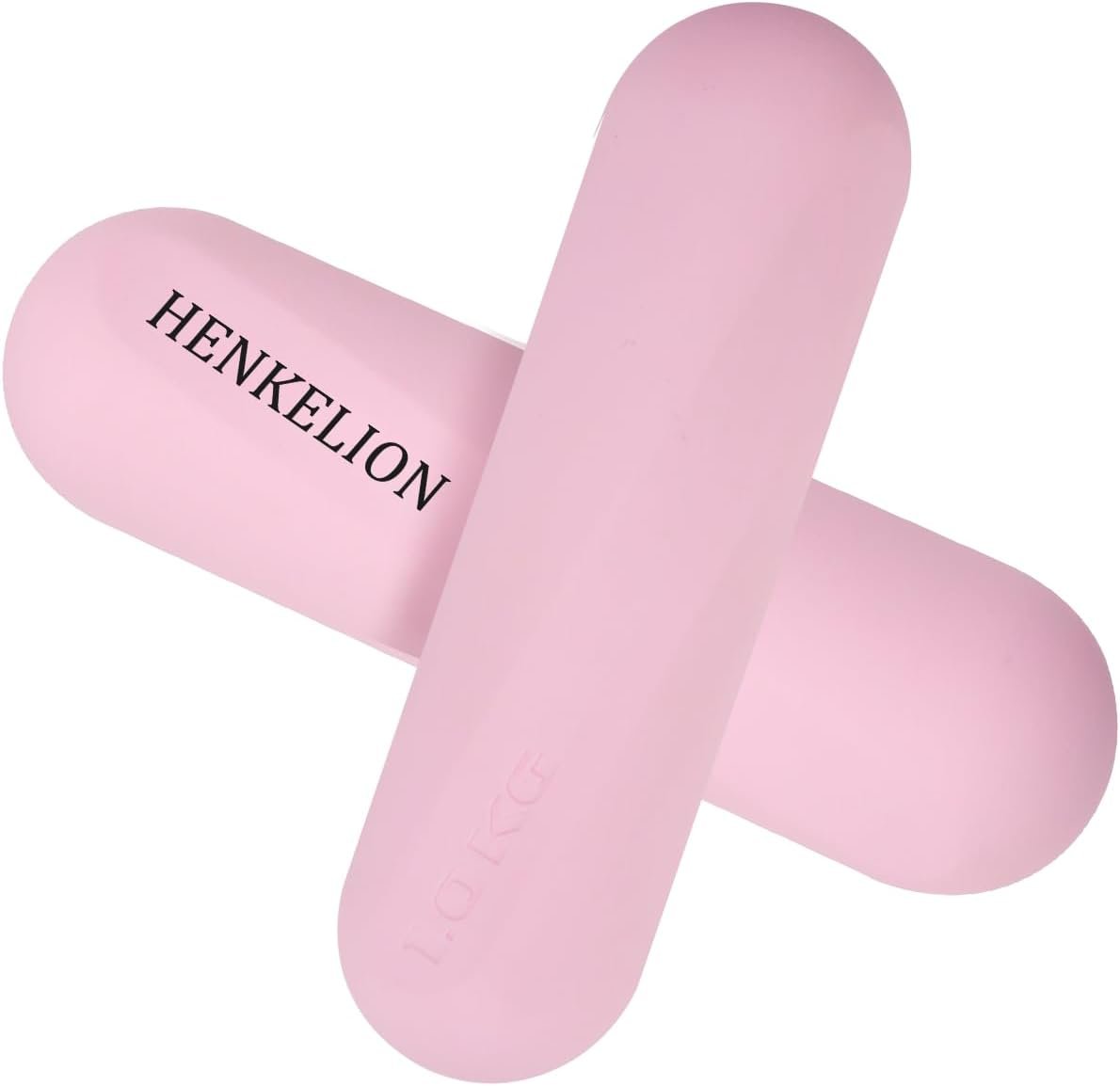 1 Pair 1 2.2 3.3 Lbs Dumbbell Weight Set for Women, Strength Training Equipment Workout Weights for Gym, Fitness Workout, Yoga, Lifting, Pilates, Cardio, Aerobics - Black Pink - Image 2